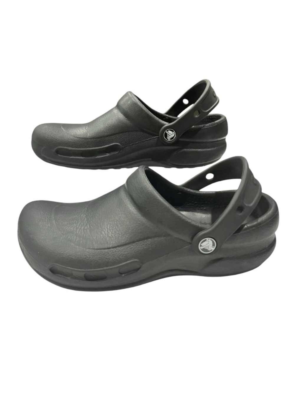 Crocs Unisex Black Bistro Slip Resistant Work Clogs Chef Shoes Mens 5 / Womens 7
